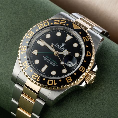 rolex gmt master 2 gold and steel